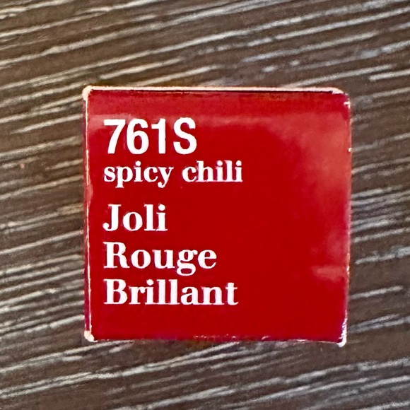 NIB Clarins #761S Joli Rouge Brilliant Lipstick in Spicy Chili - Picture 4 of 5